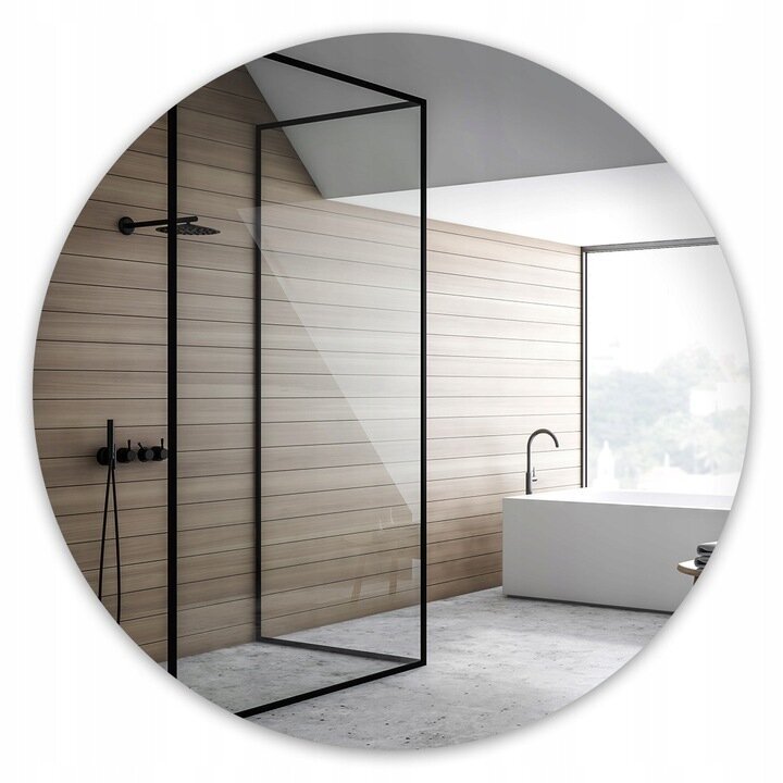 Spoguļsiena Zoles aplis 600x600 mm cena un informācija | Vannas istabas aksesuāri | 220.lv