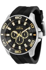 Invicta - 366 - Black 36608 cena un informācija | Vīriešu pulksteņi | 220.lv