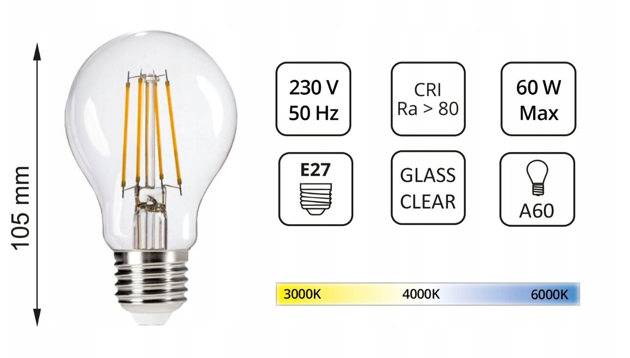 Balta stikla lodīšu sienas lampa - K1 LED E27 cena un informācija | Sienas lampas | 220.lv