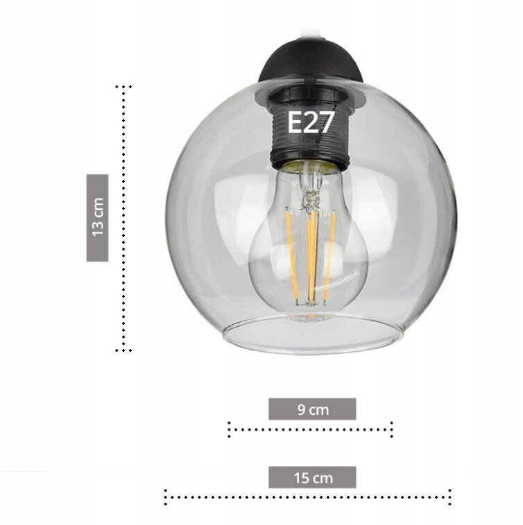 Luxolar 830 piekaramā lampa ar 4 E27 gaismas punktiem cena un informācija | Lustras | 220.lv