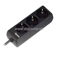 HAMA Distribution Panel 3 sockets black 1.4 m 20 pcs. cena un informācija | Lādētāji portatīvajiem datoriem | 220.lv