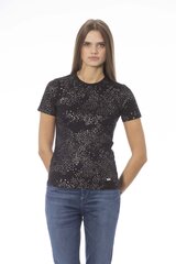 Baldinini Trend - TSD08POIS_MANTOVA - Black TSD08POIS_MANTOVA_NeroBlack-XL cena un informācija | T-krekli sievietēm | 220.lv