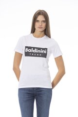 Baldinini Trend - TSD07_MANTOVA - White TSD07_MANTOVA_BiancoWhite-XL цена и информация | Женские футболки | 220.lv