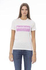 Baldinini Trend - TSD02_MANTOVA - White TSD02_MANTOVA_Panna2-XL цена и информация | Женские футболки | 220.lv