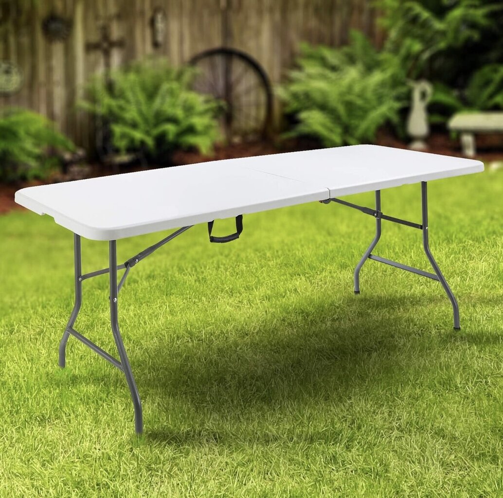 Saliekamais galds AREBOS 180 cm cena un informācija | Dārza galdi | 220.lv