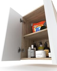 Vannas istabas skapītis 40cm Sonoma balta cena un informācija | Vannas istabas skapīši | 220.lv
