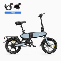 Elektriskais velosipēds DYU C2, 16", zils cena un informācija | Elektrovelosipēdi | 220.lv