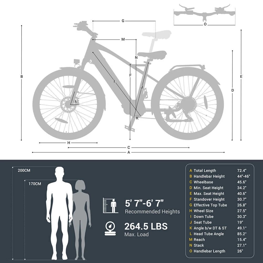 Elektriskais velosipēds Eleglide C1 Mid-Drive, 27,5", zils cena un informācija | Elektrovelosipēdi | 220.lv