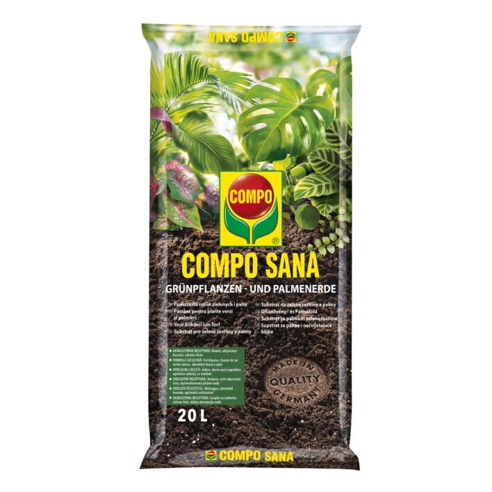 Substrāts zaļajiem augiem un palmām, 20 l Compo cena un informācija | Grunts, zeme, kūdra, komposts | 220.lv