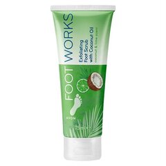 Отшелушивающий скраб для ног с кокосовым маслом и экстрактом лайма Avon Footworks, 75мл цена и информация | Скрабы для тела | 220.lv