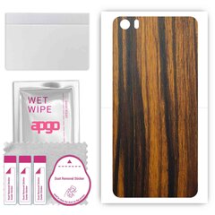 apgo uzlīmju plēves folijas vinils aizmugurei saderīgs ar Xiaomi Mi 5, Wrap, izturīgs pret skrāpējumiem, viegli uzstādāms - Tigerwood cena un informācija | Ekrāna aizsargstikli | 220.lv