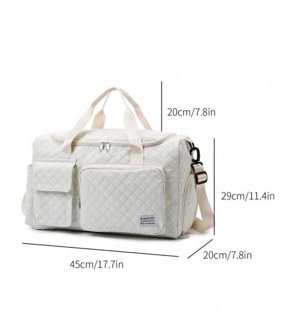 Sporta soma Electronics LV-24222, balta, 45x29x20 cm, 1 gab. cena un informācija | Sporta somas un mugursomas | 220.lv