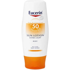 Viegls sauļošanās losjons Eucerin Extra-Light Sun Lotion SPF 50, 150 ml cena un informācija | Sauļošanās krēmi | 220.lv