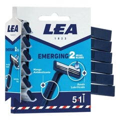 Vienreizējās lietošanas skuveklis Lea Emerging 2 Blades Disposable Blades, 4 gab. cena un informācija | Skūšanās piederumi, kosmētika | 220.lv