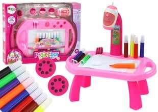 Projektora rasēšanas galds, rozā krāsā cena un informācija | Attīstošās rotaļlietas | 220.lv