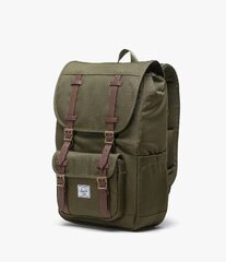 Mugursoma Herschel Little America MId, 21L, zaļa cena un informācija | Sporta somas un mugursomas | 220.lv