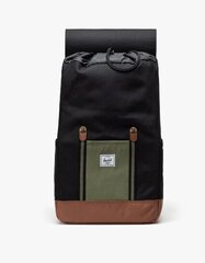 Mugursoma Herschel Retreat Black/Four Leaf Clover, 23L, dažādu krāsu cena un informācija | Sporta somas un mugursomas | 220.lv