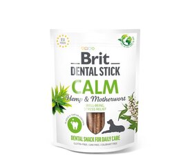 Brit Dental Stick Calm Hemp&Motherwort лакомства для ухода за зубами, 7 vnt. x 4 цена и информация | Лакомства для собак | 220.lv