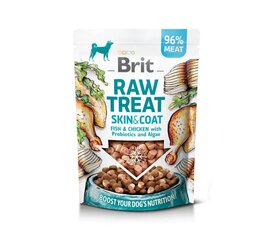 Brit Dog Raw freeze-dried Skin&Coat Fish&Chicken лакомства для собак, 40 g x 6 цена и информация | Лакомства для собак | 220.lv