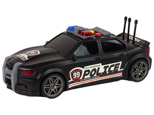 Lean Toys policijas sporta auto, melns cena un informācija | Rotaļlietas zēniem | 220.lv