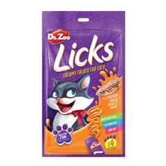 Dr. Zoo Licks kaķiem ar vistu, (4 x 15 g) x 6 gab. cena un informācija | Gardumi kaķiem | 220.lv