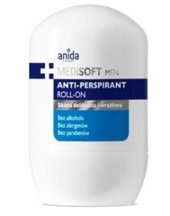 Anida Medisoft Men, antisviedru roll-on, 50 ml cena un informācija | Dezodoranti | 220.lv