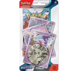 Kartes Pokemon TCG Scarlet & Violet 4 Paradox Rift Premium Checklane 1-Pack Blister Tinkatink cena un informācija | Galda spēles | 220.lv