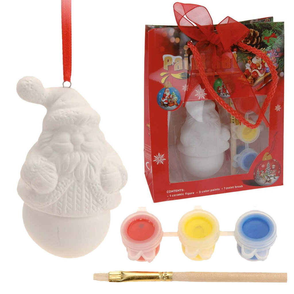 Krāsojama rotaļlieta Artmaker, Ziemassvētku figūriņa Santa Claus cena un informācija | Modelēšanas un zīmēšanas piederumi | 220.lv