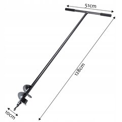 Rokas urbis augsnei, zemei, zemei, 100 mm cena un informācija | Dārza instrumenti | 220.lv