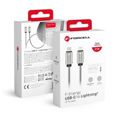 Forcell, USB-C-Lightning, 1m цена и информация | Кабели и провода | 220.lv