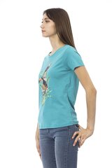 Trussardi Action - 2BT14 - Blue 2BT14_72Turquoise-XXL цена и информация | Женские футболки | 220.lv