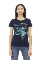 Trussardi Action - 2BT02 - Blue 2BT02_194Navy-S цена и информация | Женские футболки | 220.lv