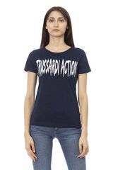 Trussardi Action - 2BT01 - Blue 2BT01_194Navy-XXL цена и информация | Женские футболки | 220.lv