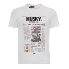 Husky - HS23BEUTC35CO196-TYLER - White HS23BEUTC35CO196-TYLER-C454-F-56 cena un informācija | Vīriešu T-krekli | 220.lv