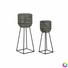 stādītāju komplekts DKD Home Decor Lietots 32 x 32 x 84 cm Metāls (2 gb.) cena un informācija | Puķu podi | 220.lv