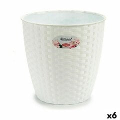 Подставка под цветочный горшок Stefanplast Белый Пластик 24 x 22,5 x 24 cm (6 штук) цена и информация | Вазоны | 220.lv