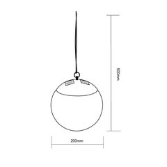 saules lampa, 10x30cm cena un informācija | Āra apgaismojums | 220.lv