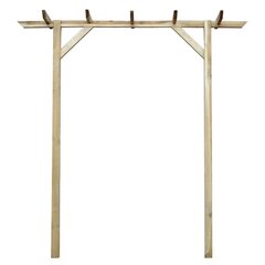 vidaXL dārza pergola, 200x40x205 cm, koks цена и информация | Подставки для цветов, держатели для вазонов | 220.lv