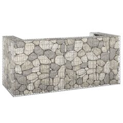 vidaXL gabions atkritumu tvertnēm, cinkots tērauds, 250x100x110 cm цена и информация | Уличные контейнеры, контейнеры для компоста | 220.lv