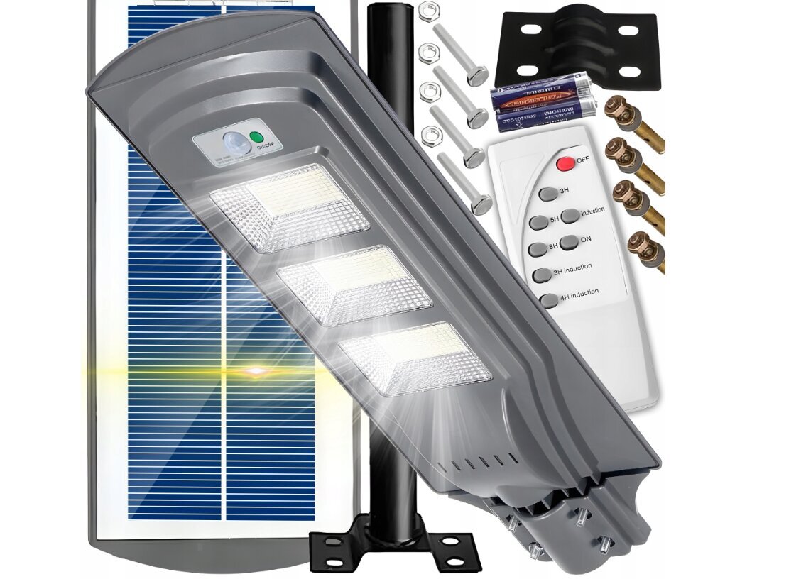 INTMIX ielas lampa 1800 W 120 000 lm, darbināma ar saules enerģiju cena un informācija | Āra apgaismojums | 220.lv