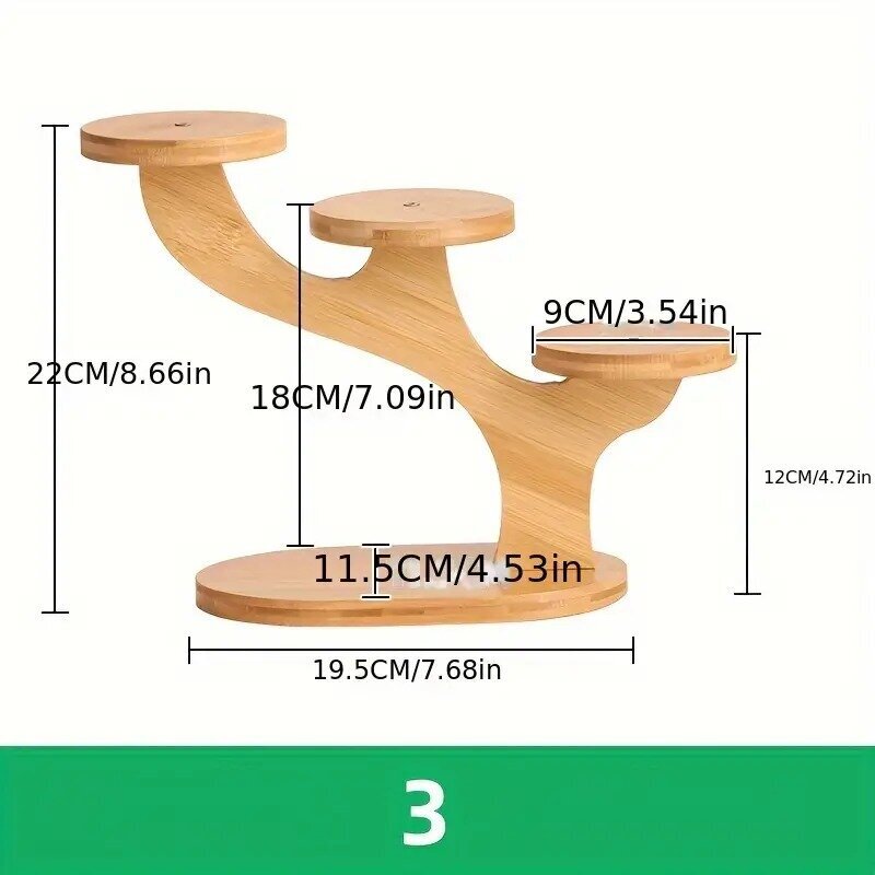 Tech Zone Puķu podiņu statīvs 12 cm, 18 cm, 22 cm. cena un informācija | Ziedu statīvi, puķu podu turētāji | 220.lv