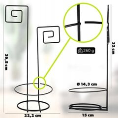 Dekoratīvs metāla puķu statīvs, kas karājās uz puķupoda cena un informācija | Ziedu statīvi, puķu podu turētāji | 220.lv