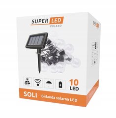 Āra lampu vītne ar SuperLED saules kolektoru, 280cm цена и информация | Уличное освещение | 220.lv