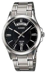 Casio - MTP-1381D - Grey MTP-1381D-1A cena un informācija | Vīriešu pulksteņi | 220.lv