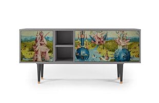 TV skapis T5 The Garden By Hieronymus Bosch L 150 cm, pelēks cena un informācija | Kumodes | 220.lv