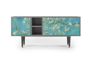 TV skapis T5 Almond Blossom By Van Gogh L 150 cm, pelēks cena un informācija | Kumodes | 220.lv