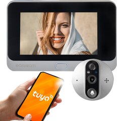 Video skatītājs durvīm WiFi Tuya EasyCam EC-WIZ2 cena un informācija | Domofoni | 220.lv