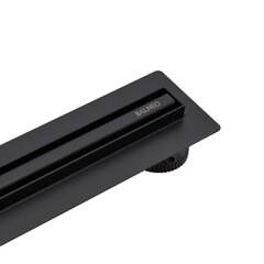 Slim&amp;Low ProLine Black lineārā notekcaurule 60 cm melna cena un informācija | Dušas trapi | 220.lv