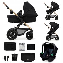 Universāli rati Kinderkraft Moov 2 Air 3in1, Pure Black cena un informācija | Bērnu rati | 220.lv