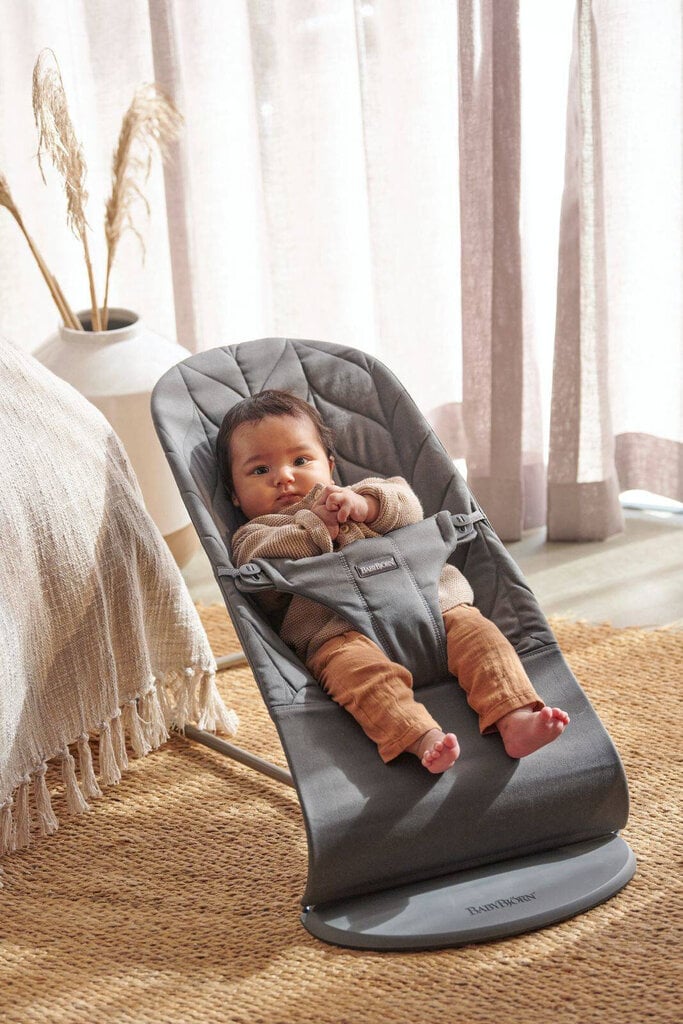 Krēsliņš BabyBjörn Bouncer Balance Soft Woven, jersey light beige цена и информация | Bērnu šūpuļkrēsliņi | 220.lv